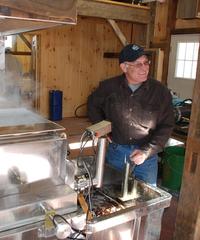 making maple syrup