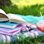 pile of books outside